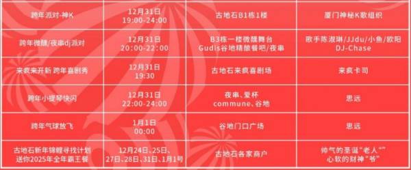 厦门航空古地石广场跨年活动（气球放飞+小提琴快闪+音乐会）