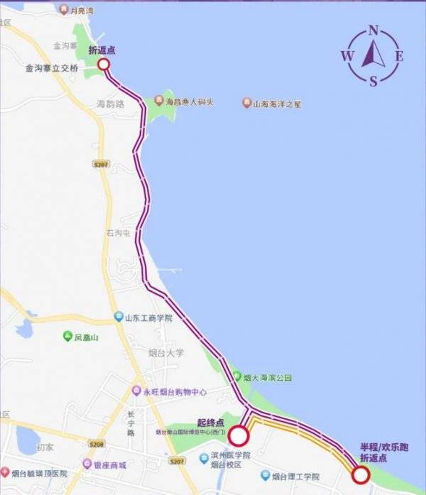 2025第十届莱山半程马拉松（时间+规模+路线）
