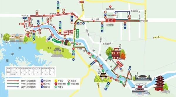 信阳马拉松2023路线图及详细路线