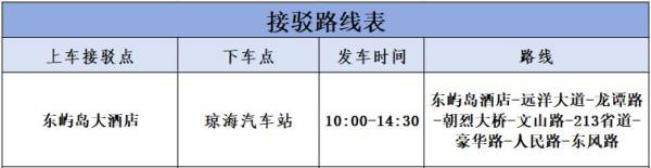 2024琼海博鳌马拉松赛接驳方案一览（3）