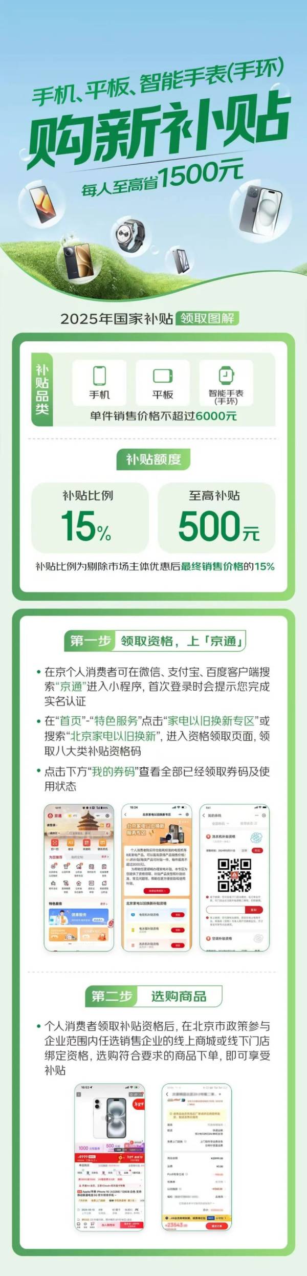 北京手机补贴什么时候上线开始?