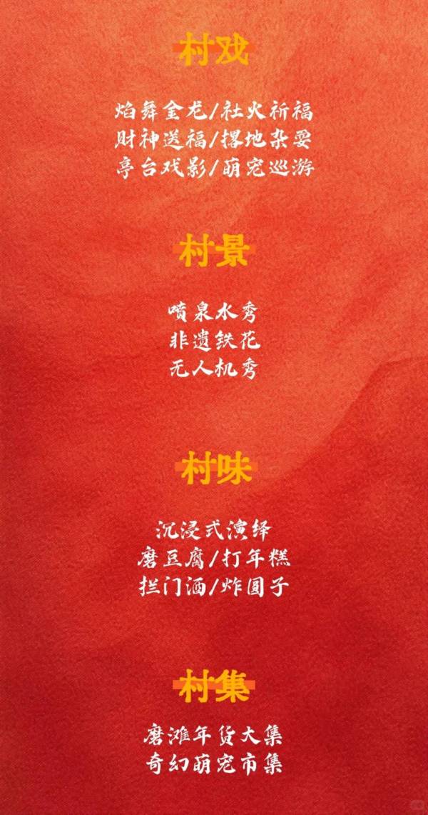 2025春节合肥磨滩旅游度假区有什么活动
