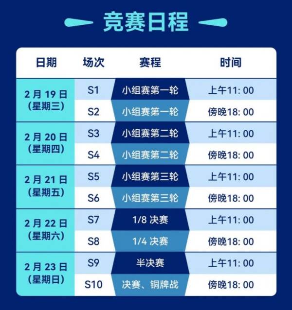 2025深圳乒乓球亚洲杯竞赛日程表