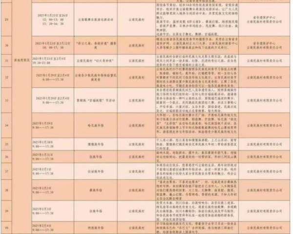 2025年云南民族村春节活动汇总（2）
