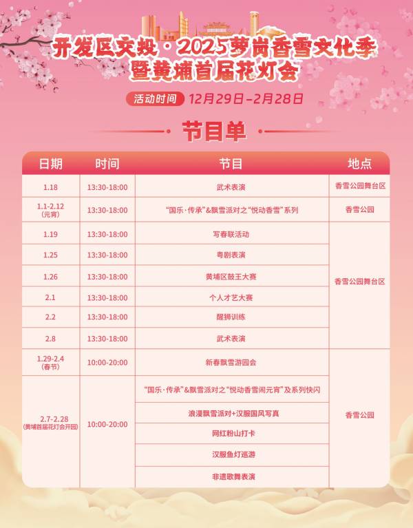 2025春节广州黄埔有什么活动（活动汇总）（2）