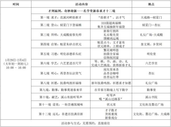 2025年贵阳孔学堂春节活动（时间+内容）