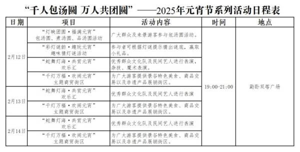 景谷2025年元宵节活动有哪些