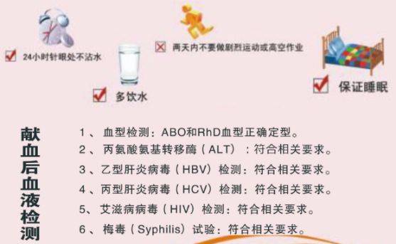 武汉献血需要注意什么（献血前+献血后）
