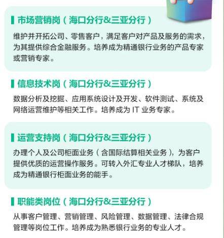 招商银行海口分行2025春季校园招聘（岗位+报名+条件）