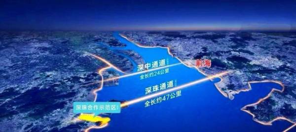 深珠通道规划为大湾区首条跨海公铁两用通道