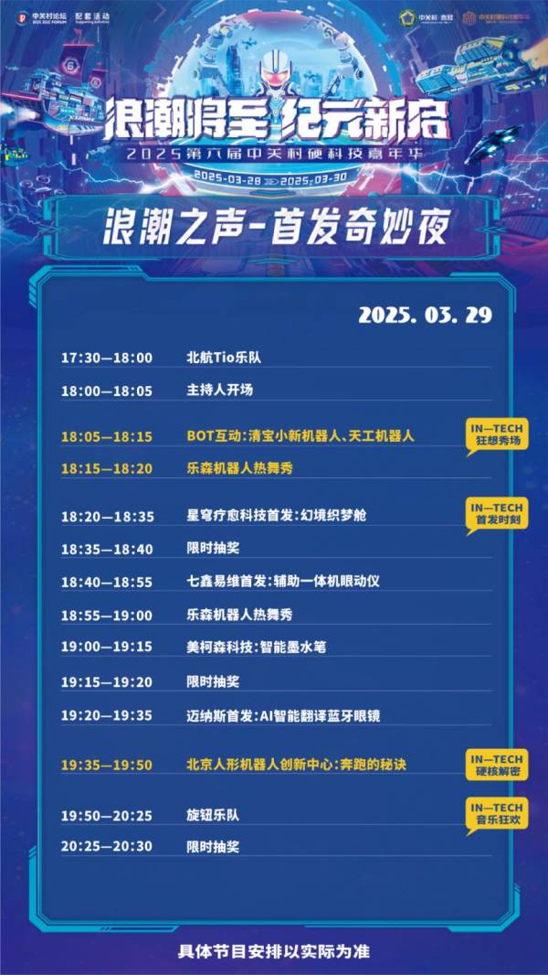 2025年北京中关村硬科技嘉年华节目单(2) 2025年北京中关村硬科技嘉年华节目单(2)