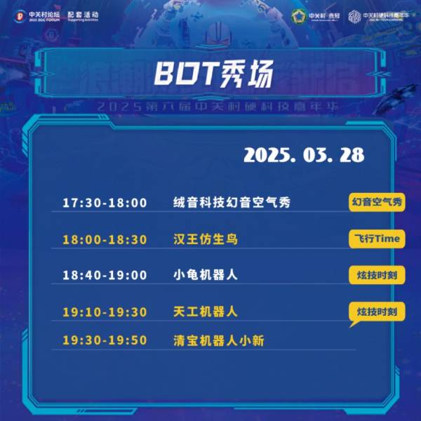 2025年北京中关村硬科技嘉年华节目单(4) 2025年北京中关村硬科技嘉年华节目单(4)