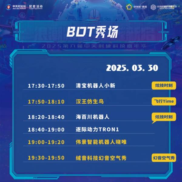 2025年北京中关村硬科技嘉年华节目单(6) 2025年北京中关村硬科技嘉年华节目单(6)